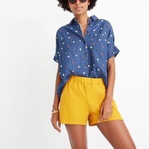 Madewell Pull On Yellow Shorts Medium M